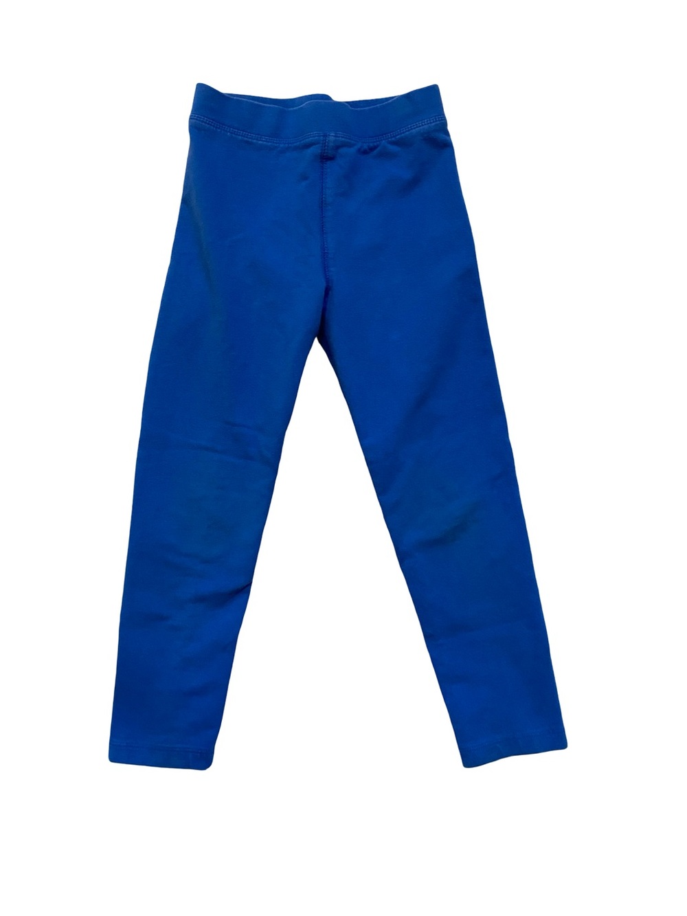 Primary “Blueberry” Blue Kids French Terry Cozy Leggings - Size 5